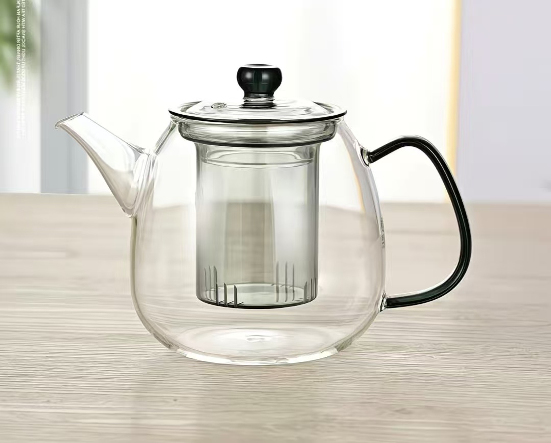 高硼硅玻璃材质大容量耐热防烫玻璃过滤泡茶壶煮茶壶家用办公茶壶