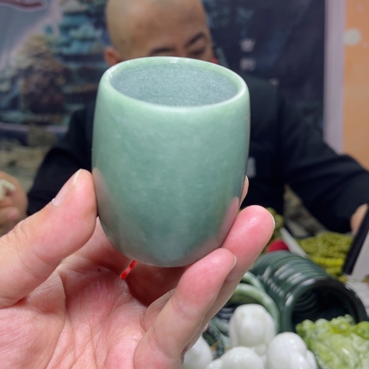 蛇纹石玉水杯多样性发货未镶嵌