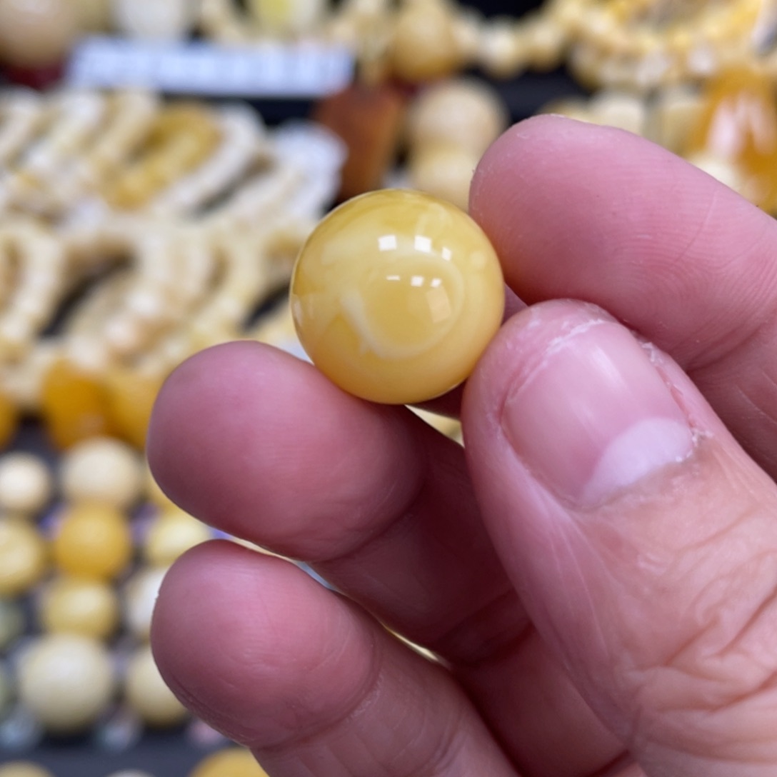 琥珀珠宝奇石未镶嵌15.1mm