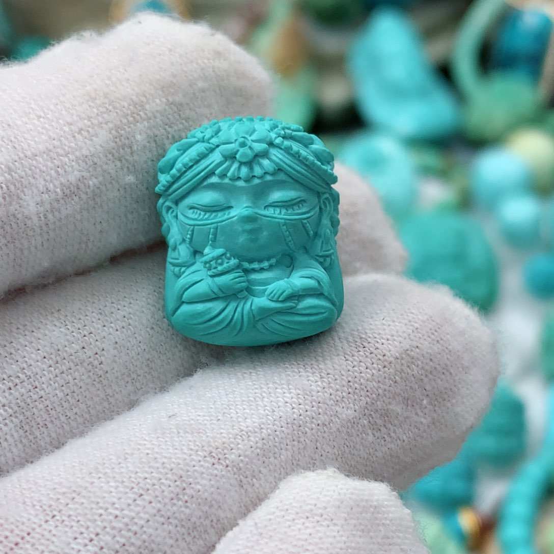 绿松石珠宝奇石未镶嵌