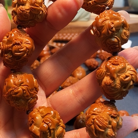 橄榄核手串/手链大*哥橄榄雕