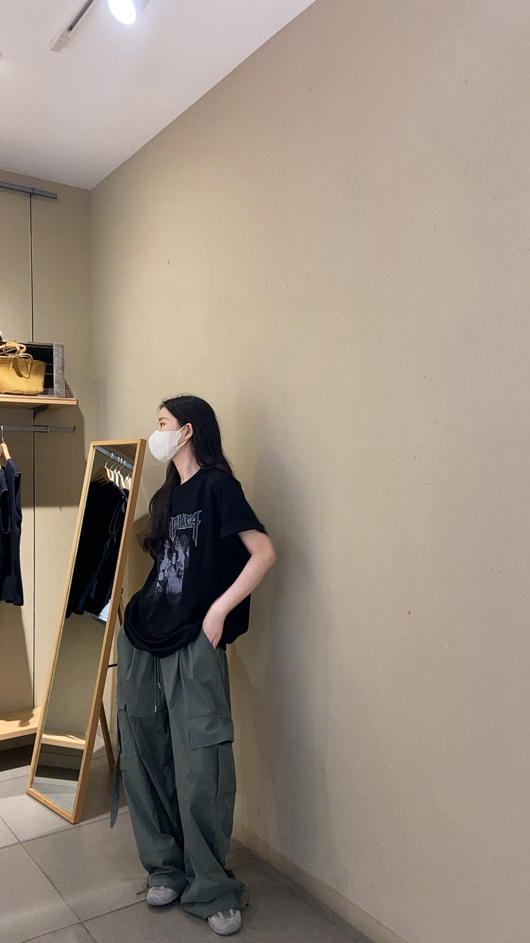 【休闲设计款工装裤】欧尼家新款夏款休闲设计款工装裤