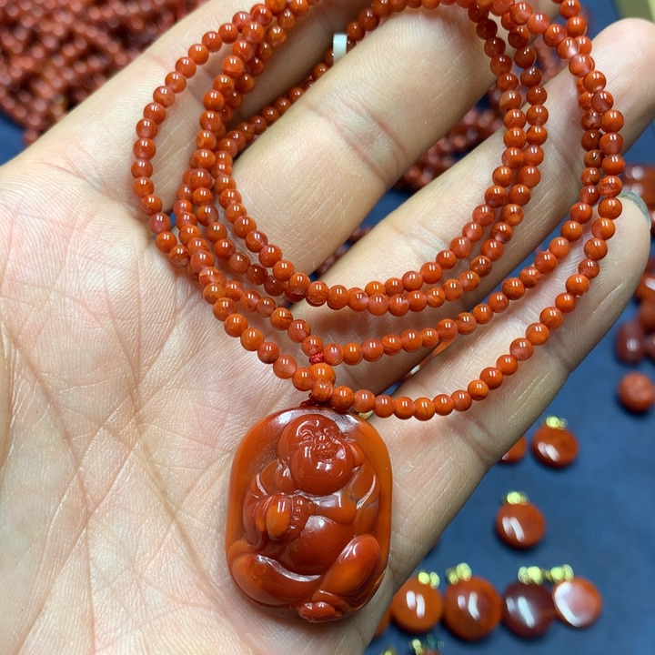 南红玛瑙吊坠(不含链)未镶嵌