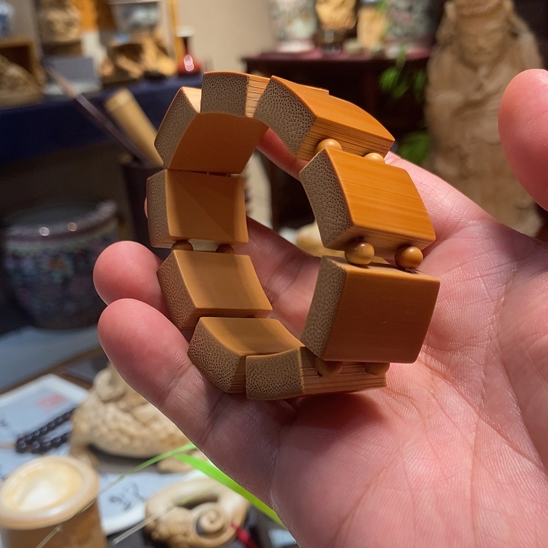 老***王竹玉竹手牌把玩件