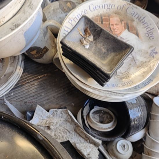 瓷发四个碟子，国营四厂库存