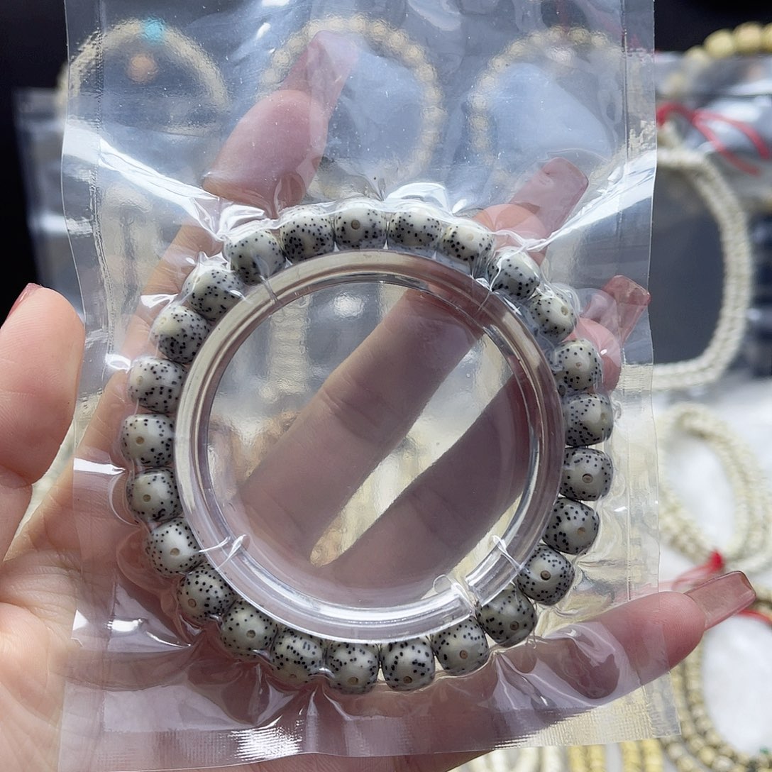 9/8单圈桶珠原生态石玉料