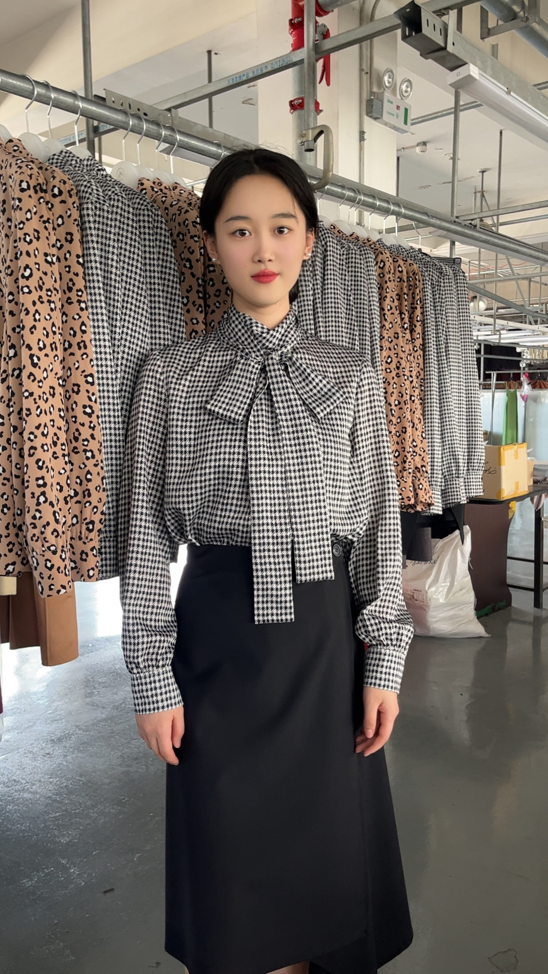 韩 BA U同款女士高端收腰羊毛西装外套微喇西裤马甲套装