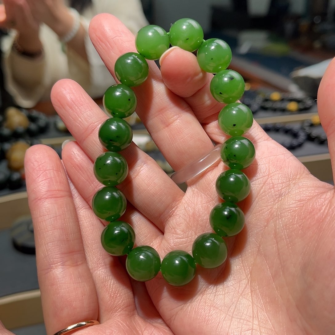 和田玉手链未镶嵌北*?