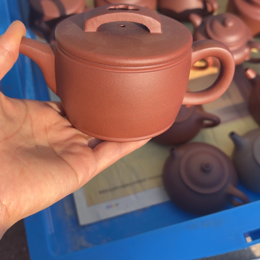 紫砂茶壶紫泥汉瓦200cc瑕疵