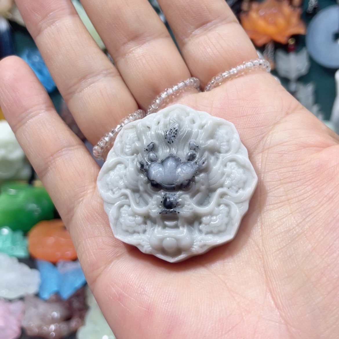 【闪购商品】未镶嵌岫玉颈饰暴****糖43项链