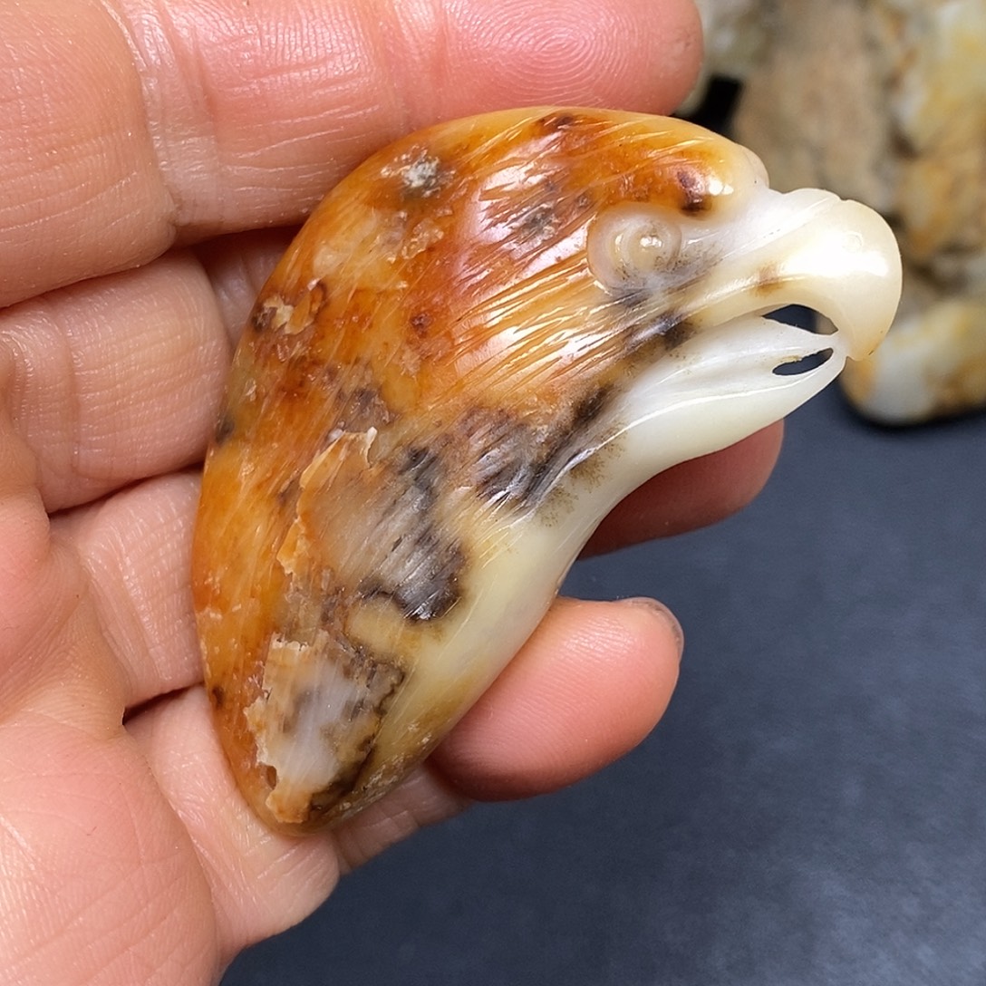 和田玉未镶嵌挂件