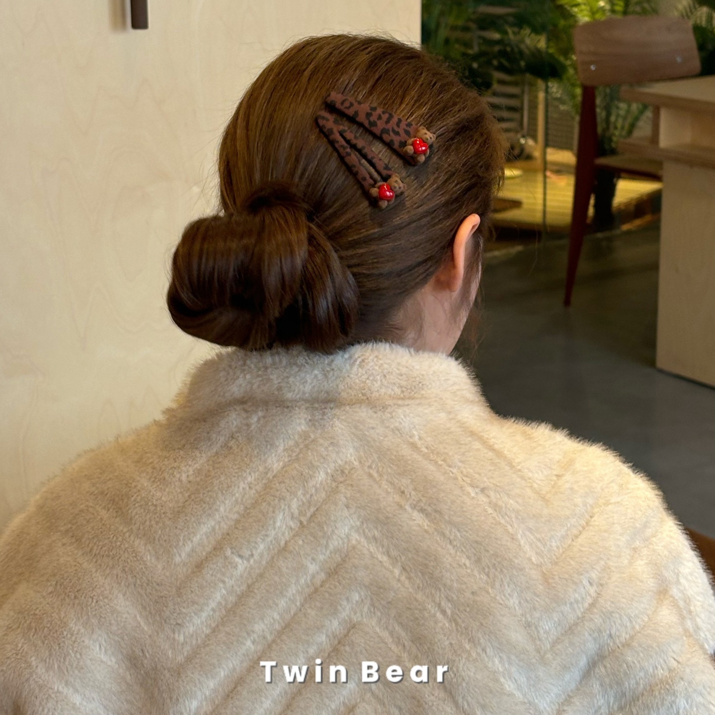 秋冬新款~节日限定氛围感甜美可爱小熊边夹刘海夹BB夹发夹发饰