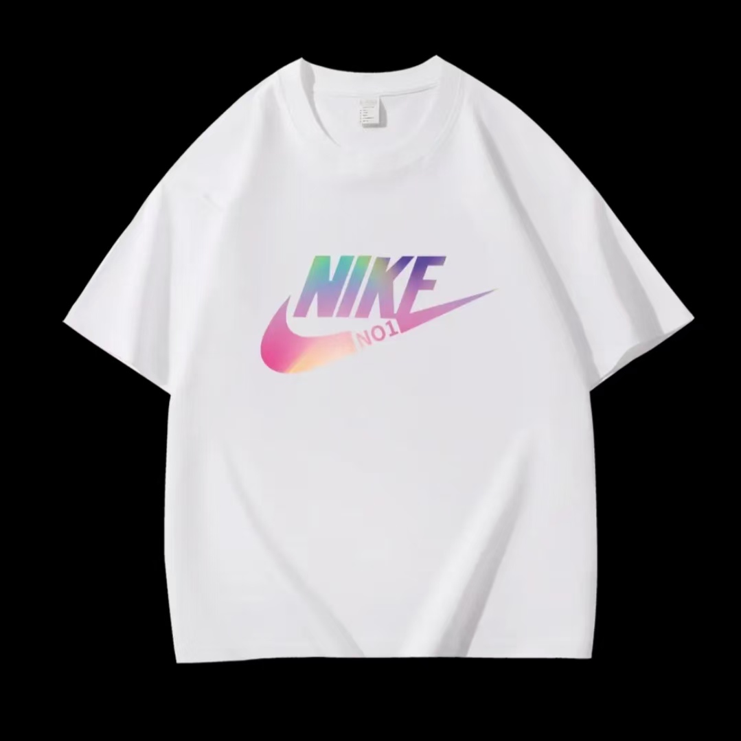 宽松圆领半袖上衣印花T恤时尚夏季休闲韩版潮流ins情侣