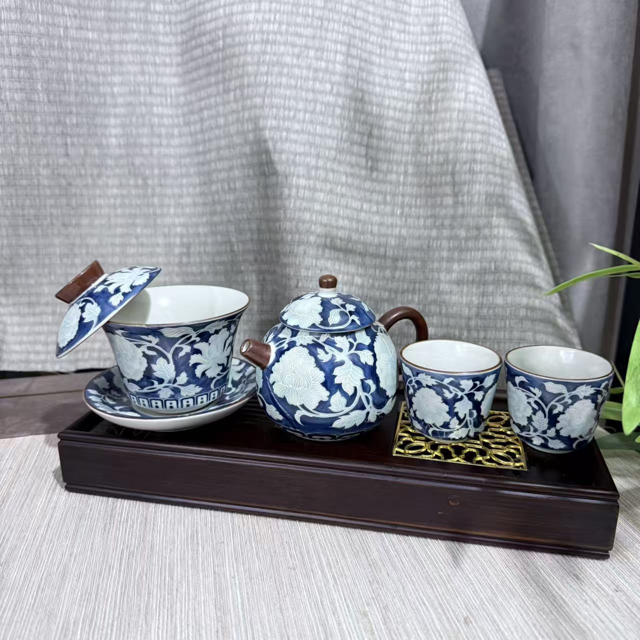 【闪购商品】汝窑青花套组 jw157