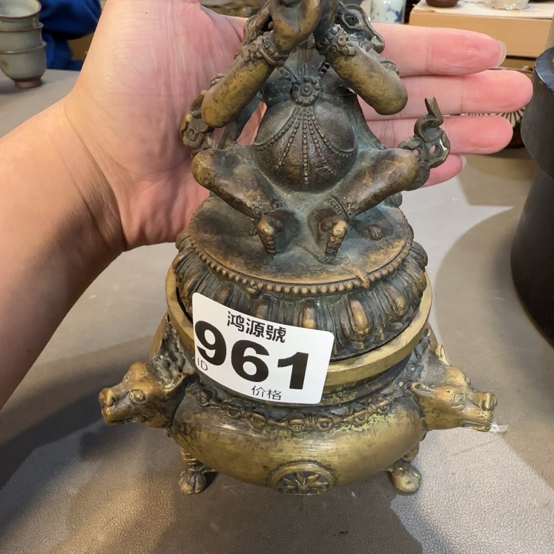 西***庆铜中古美术装饰工艺品