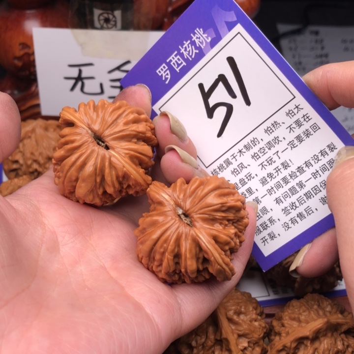 桃核把件40四座楼511号牌
