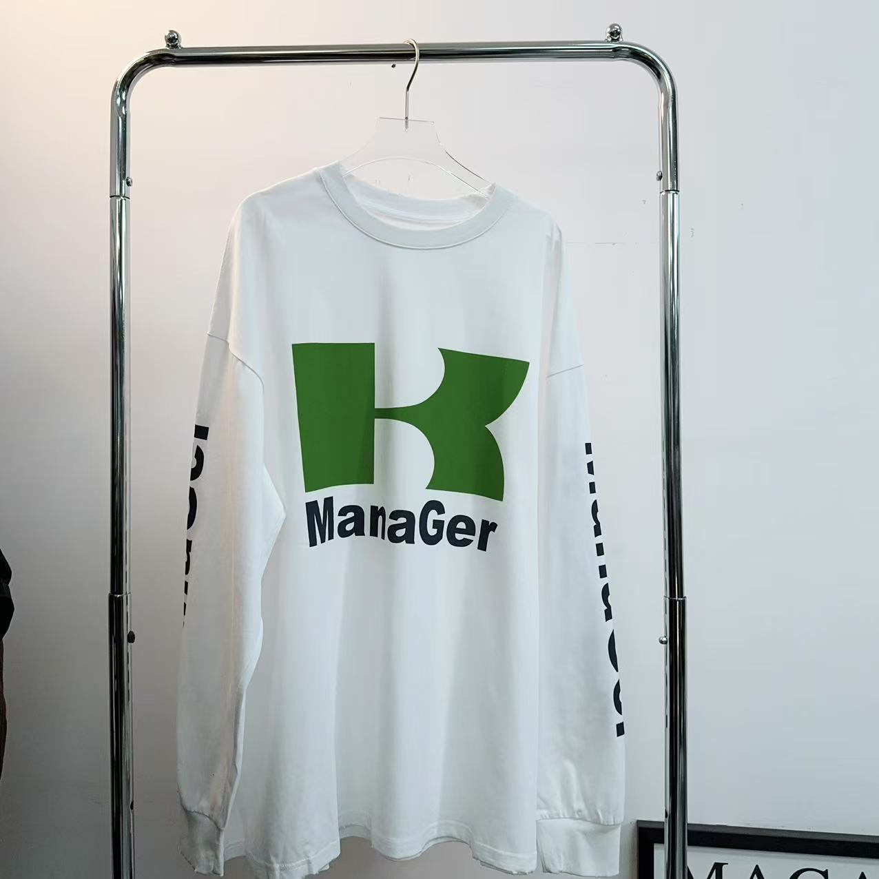 【娜娜推荐】G8259潮牌设计师春季简约字母印花打底卫衣