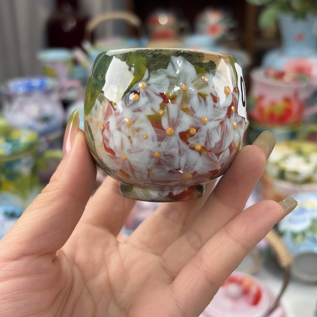 瓷片景德镇手绘高温釉下彩陶瓷茶具