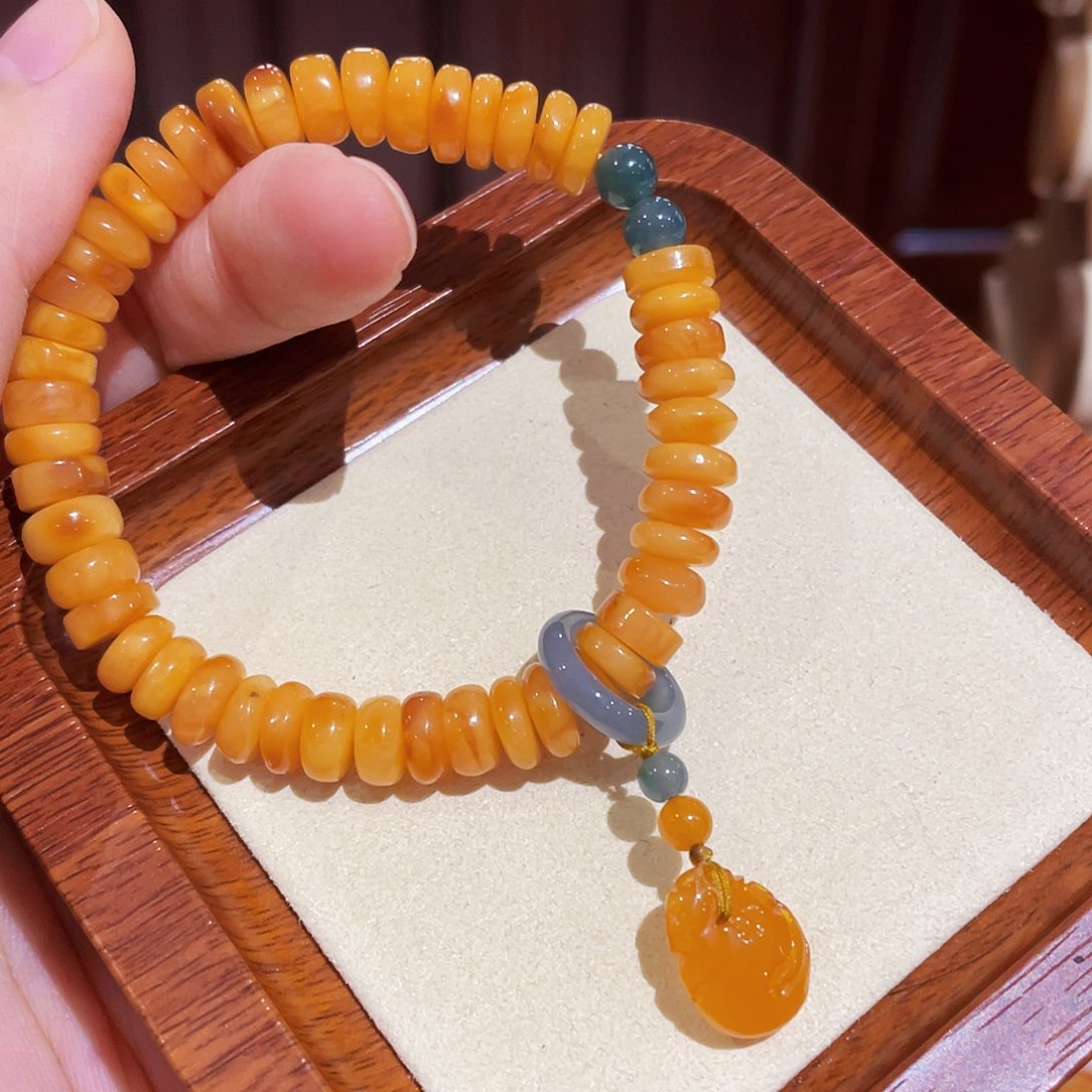 蜜蜡手链未镶嵌手串