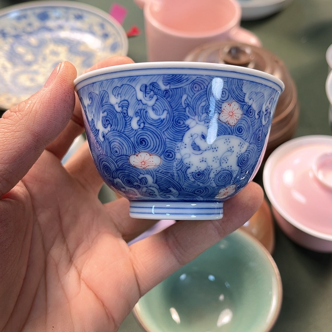 杯青花瓷器青花瓷器