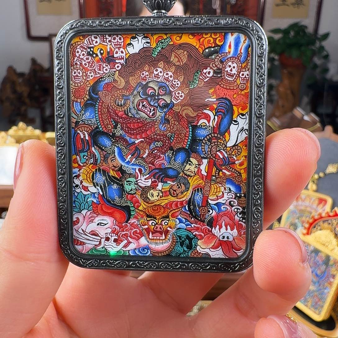 吊坠嵺*热贡纯手绘唐家