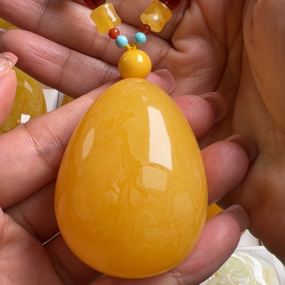 蜜蜡毛衣链未镶嵌无优化