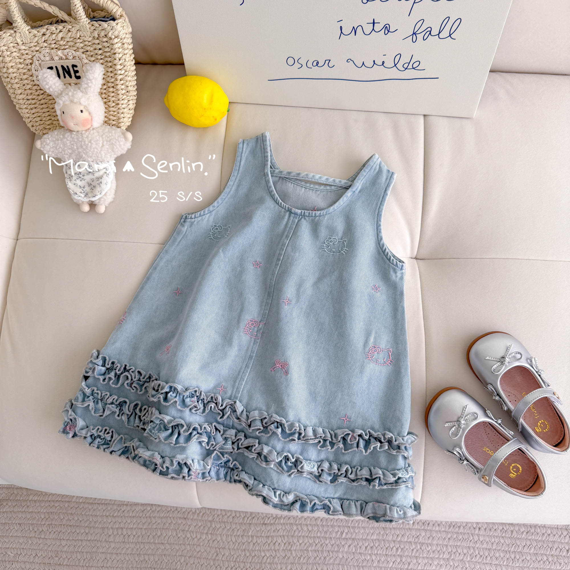 【现货】妈咪森林童装2025年夏新款轻薄牛仔连衣裙252-MMSL-252147