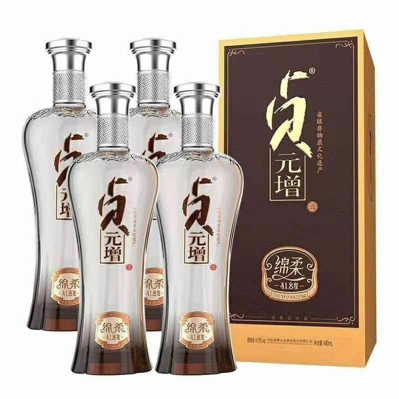 丛台丛台绵柔贞元增41.8度480ml*4瓶整箱装酒