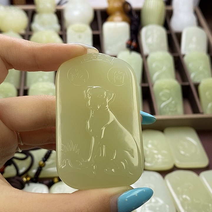 昆仑石双面守护狗