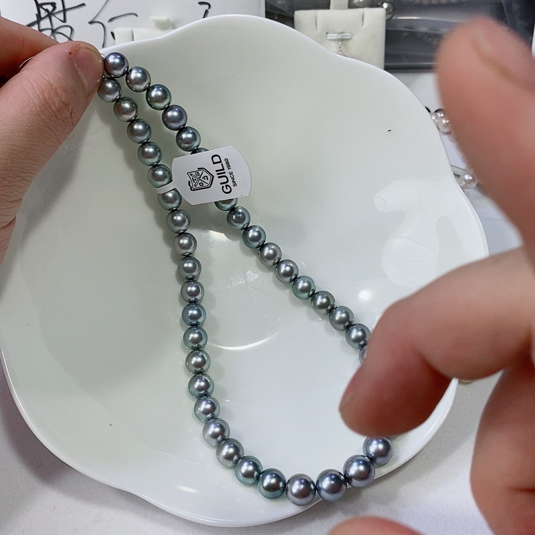 海水珍珠颈饰银S925镶嵌