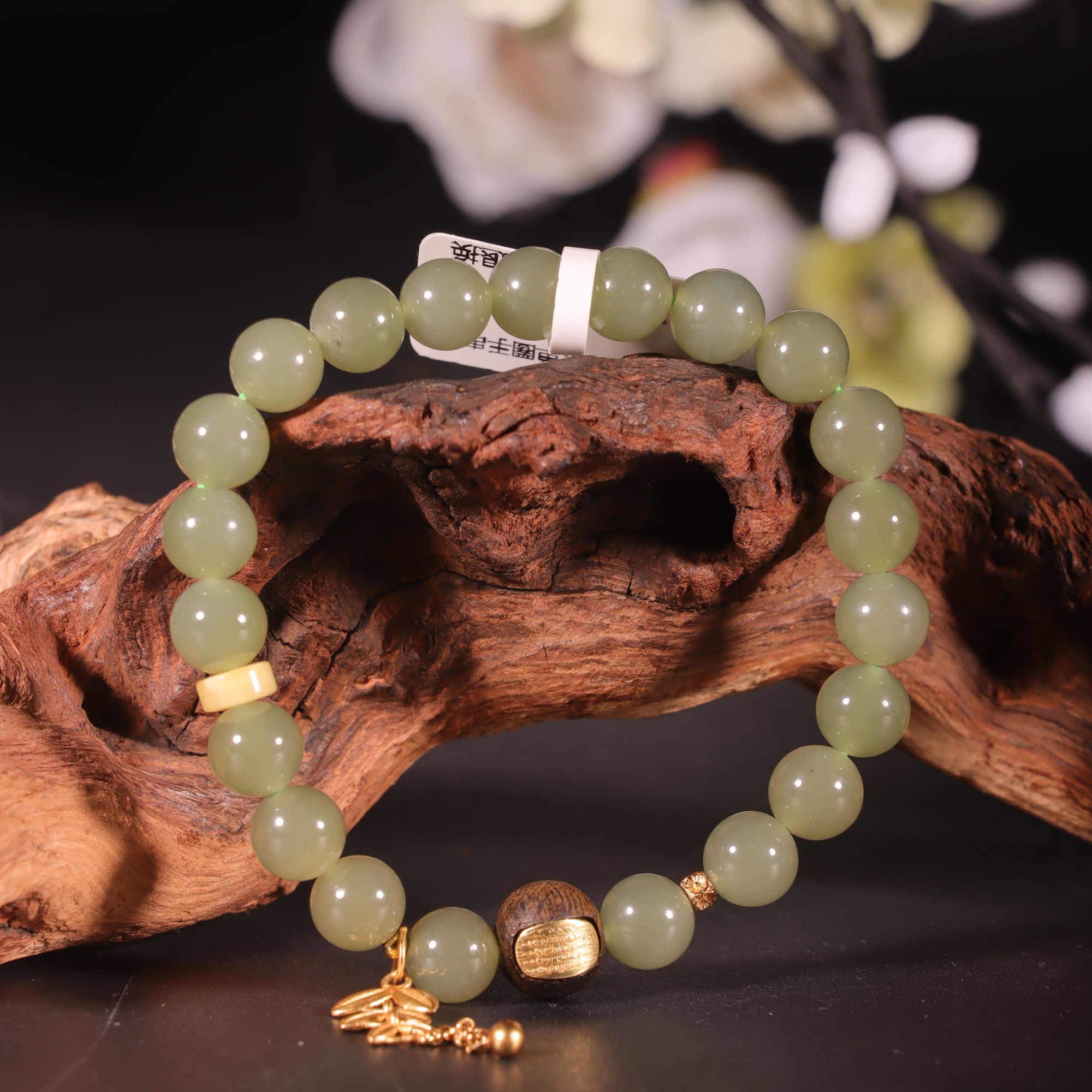 lot8818和田玉单圈手串/云南典藏