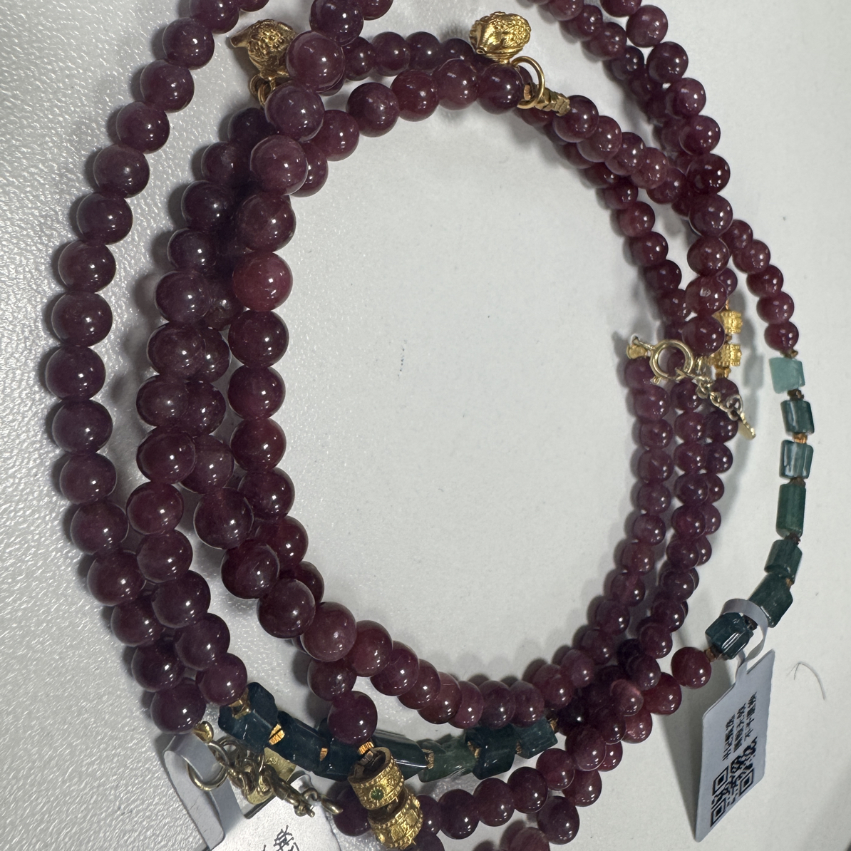 【晶雅颂】原创红碧玺项链  多样式发一件 XL2448