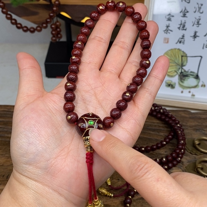 小***虎吊坠凤眼菩提8.5 龙爪手持