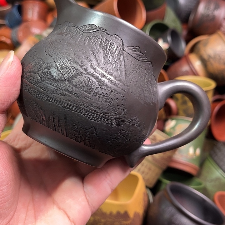 紫砂茶杯全手工紫砂主人杯