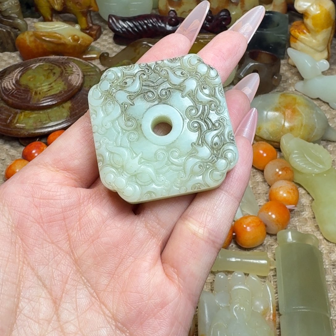 白玉菩提吊坠挂件