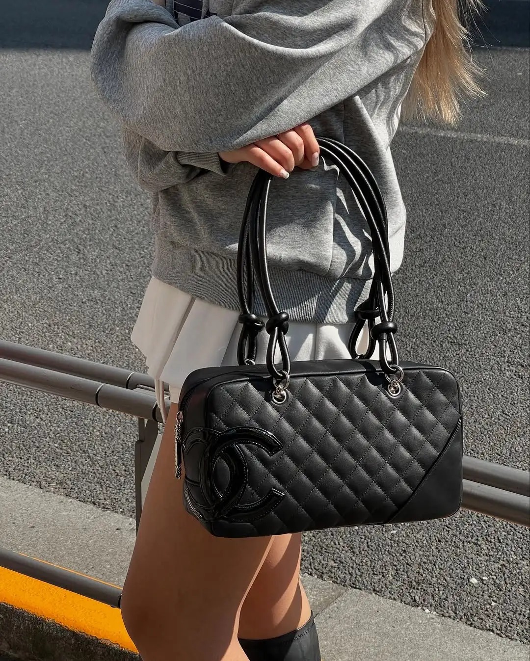 95新 Chanel/香奈儿 康鹏枕头包黑色/98新/优选
