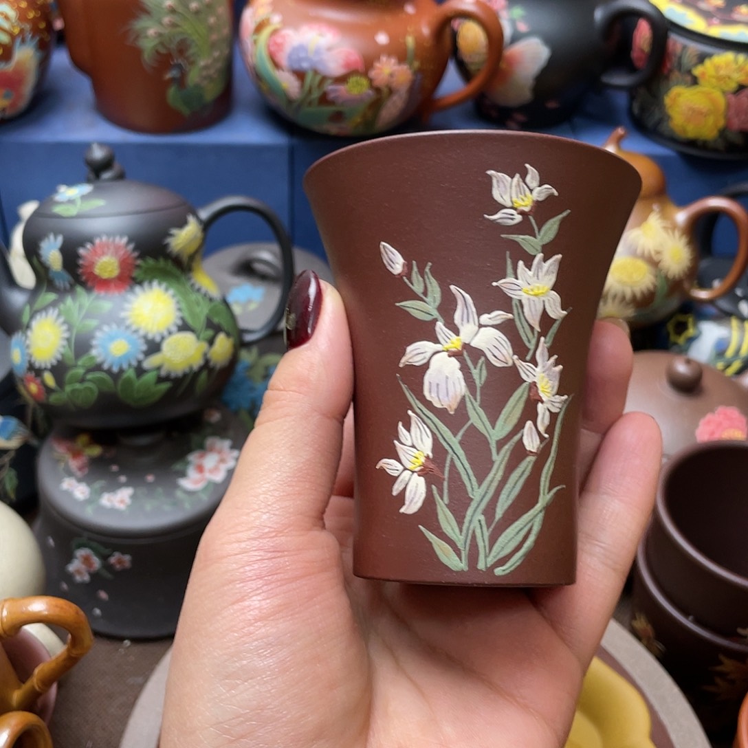 紫砂茶杯紫砂主人杯120cc