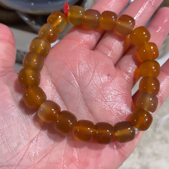 无***子玛瑙/玉髓未镶嵌手链