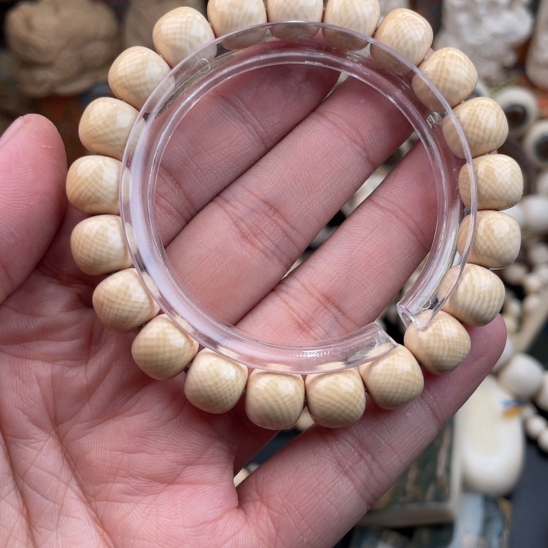 猛犸象牙手串/手链/手镯9*10满纹