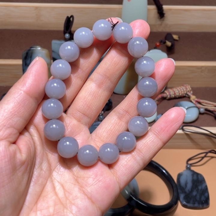 和田玉手链卡12未镶嵌