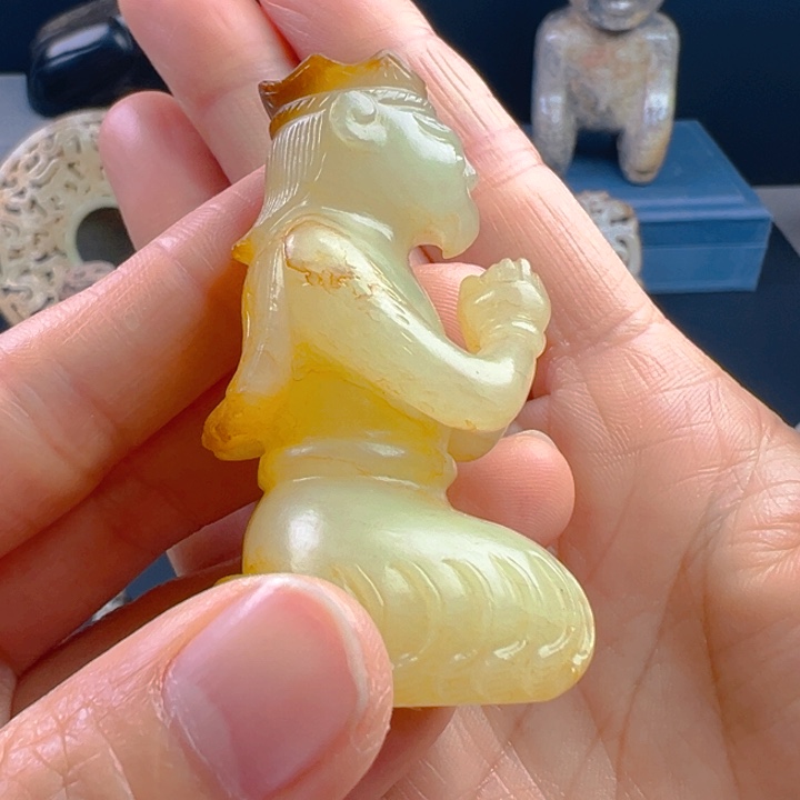 江***水和田玉（糖玉）未镶嵌挂件