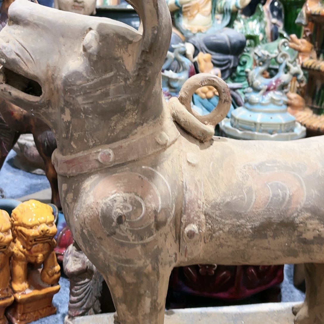 瓦当摆件摆件茶桌茶台陶瓷财*大