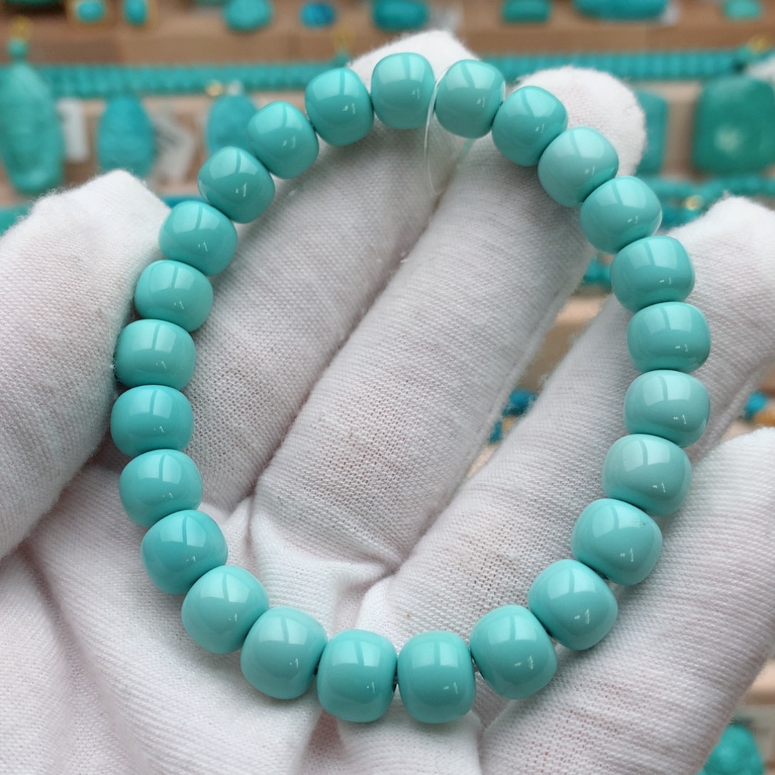 绿松石未镶嵌珠宝奇石8.6mm