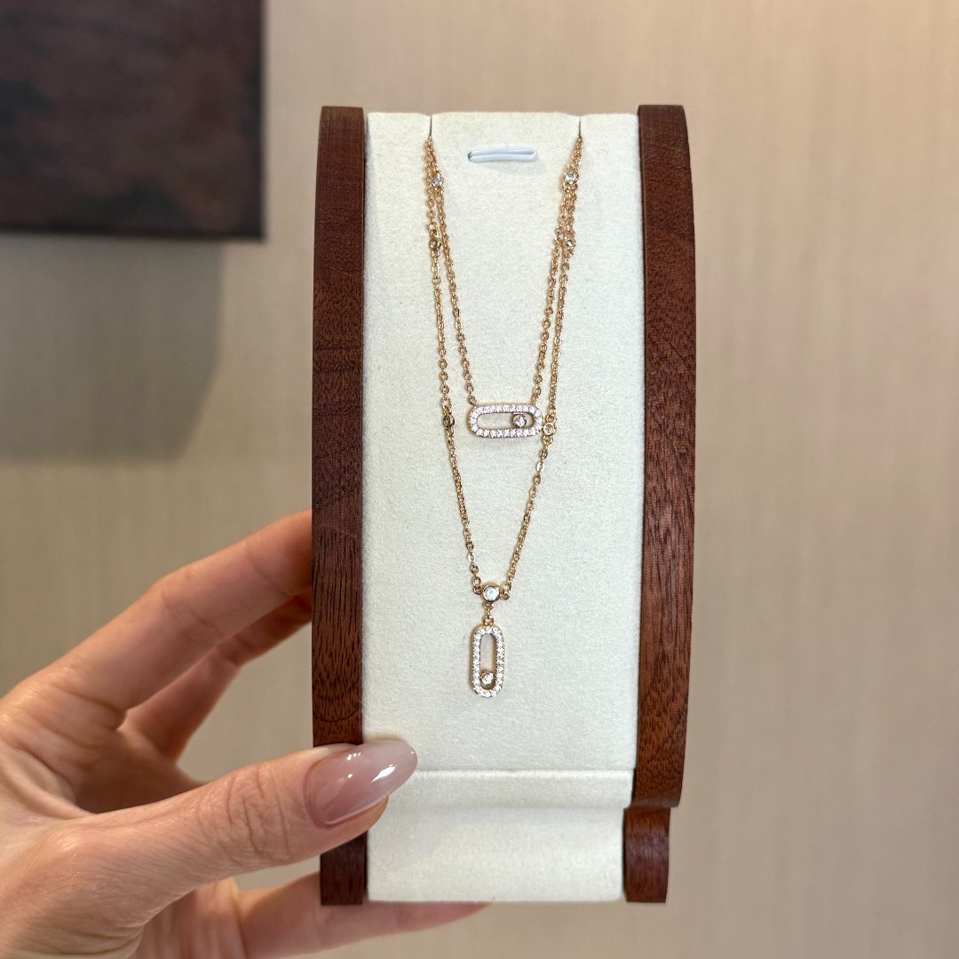 铜合金项链 时尚轻奢高级百搭【双层灵动项链】D090