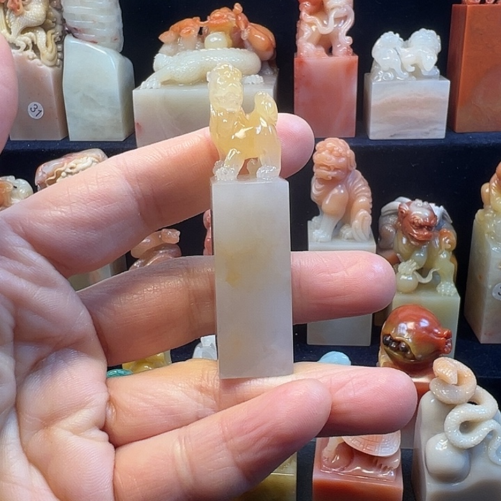 寿山石印石山*寿山石手工雕刻