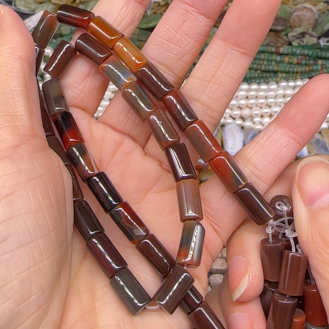 玛瑙/玉髓合金珠宝半成品糖玛瑙6-10