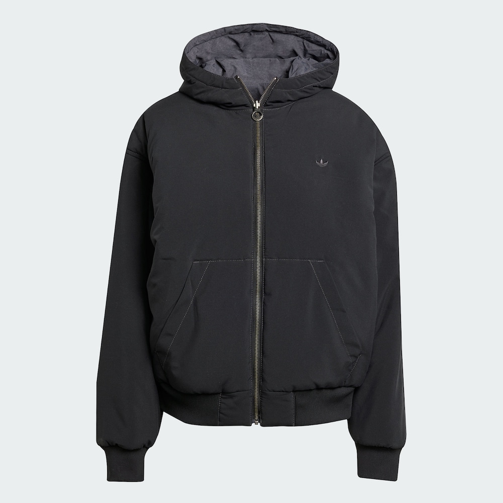 Adidas三叶草REVERSIBLE BOMBE保暖双面穿飞行员领运动棉服KC1686