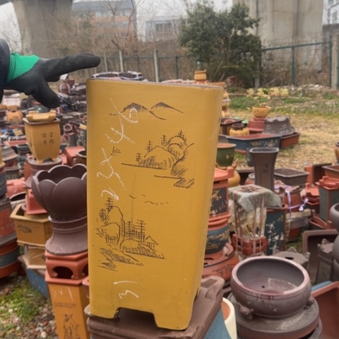 红陶紫砂花盆盆景盆栽