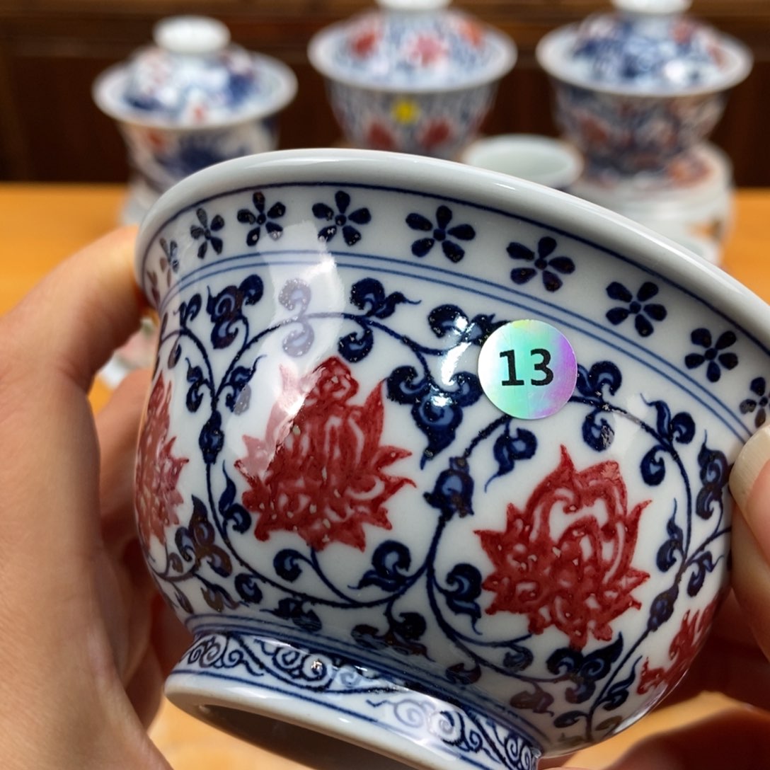 手绘现代茶具非古董