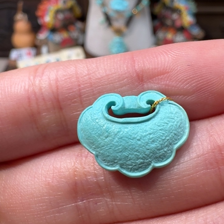 绿松石未镶嵌如意配饰